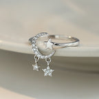 Moon and Star Ring Women's Star Ring