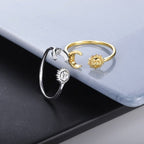 Moon Sun Stars Ring Woman