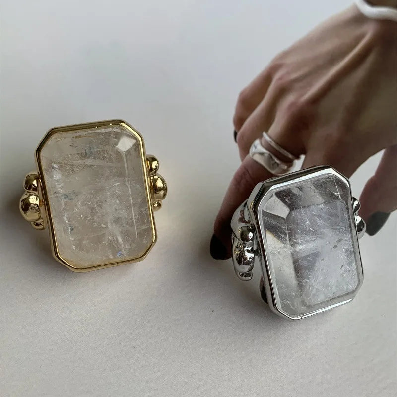 Marique ring vintage French crystal