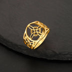 Witch's Knot Ring Women's Protection Wiccan Gold Ring