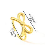 Bow ring for women