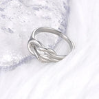 Women's Knot Ring in Silver