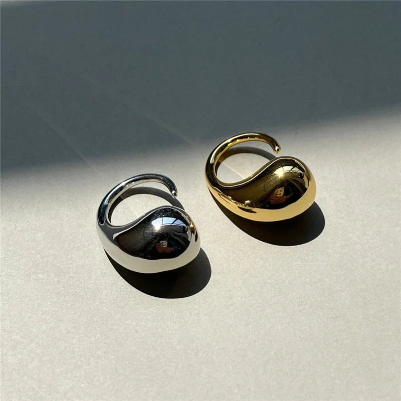Original Ring Large Water Drop Silver Ring