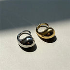 Original Ring Large Water Drop Silver Ring