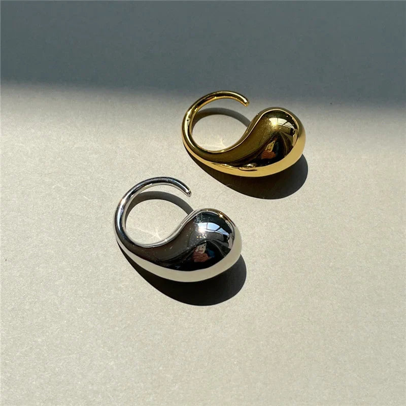 Original Ring Large Water Drop Gold Ring