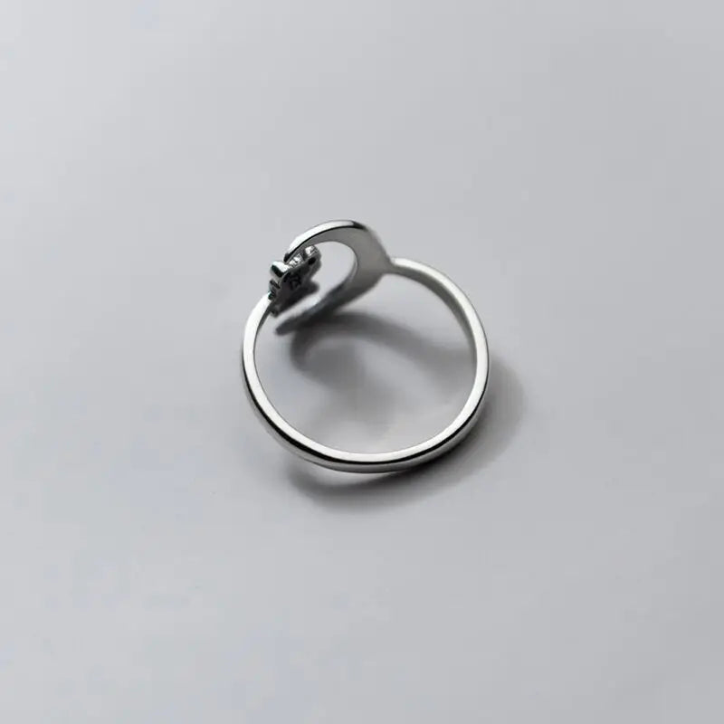 Silver Bear Ring