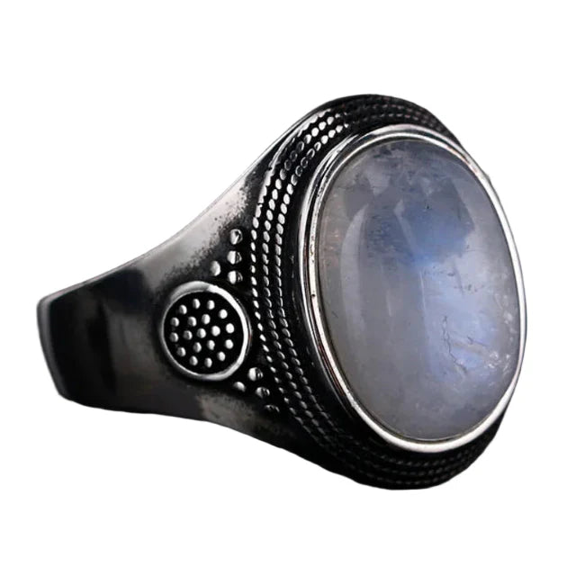 Oval Moonstone Ring for Women