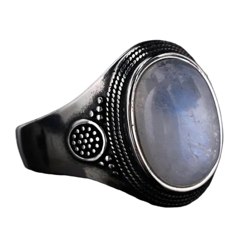 Oval Moonstone Ring for Women