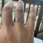 Pentacle Witchcraft Ring Women Wiccan Silver Ring