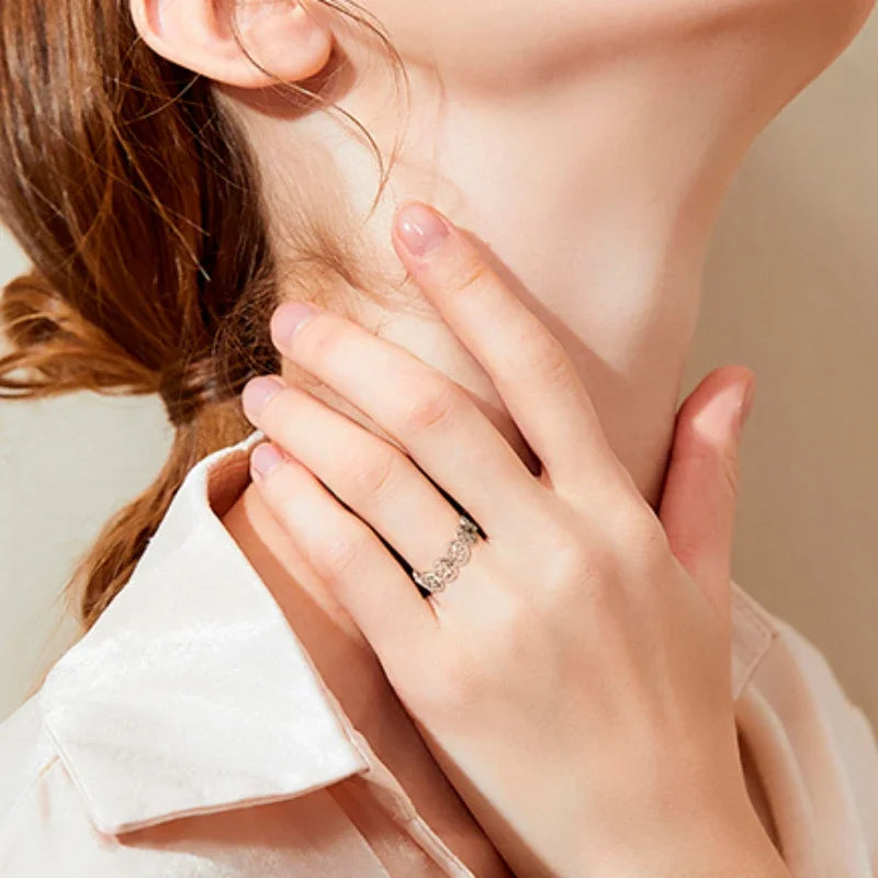 Pentacle Witchcraft Ring Women Wiccan Silver Ring