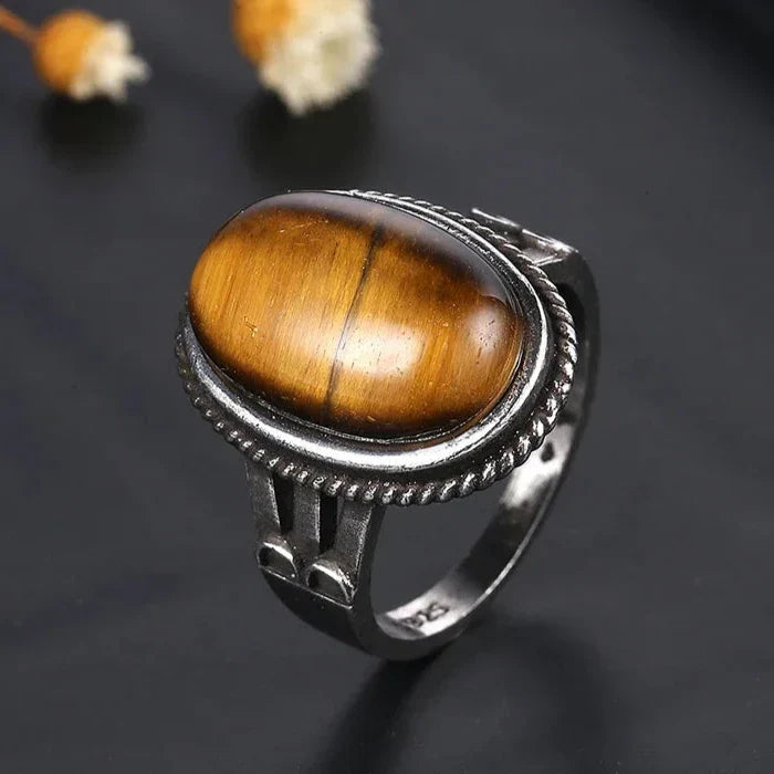 Tiger Eye Stone Ring for Women