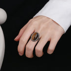Tiger Eye Stone Ring for Women