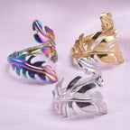 Feather Ring for Women rose gold