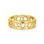 Women's ring with symbolic Jewish Star of David in gold