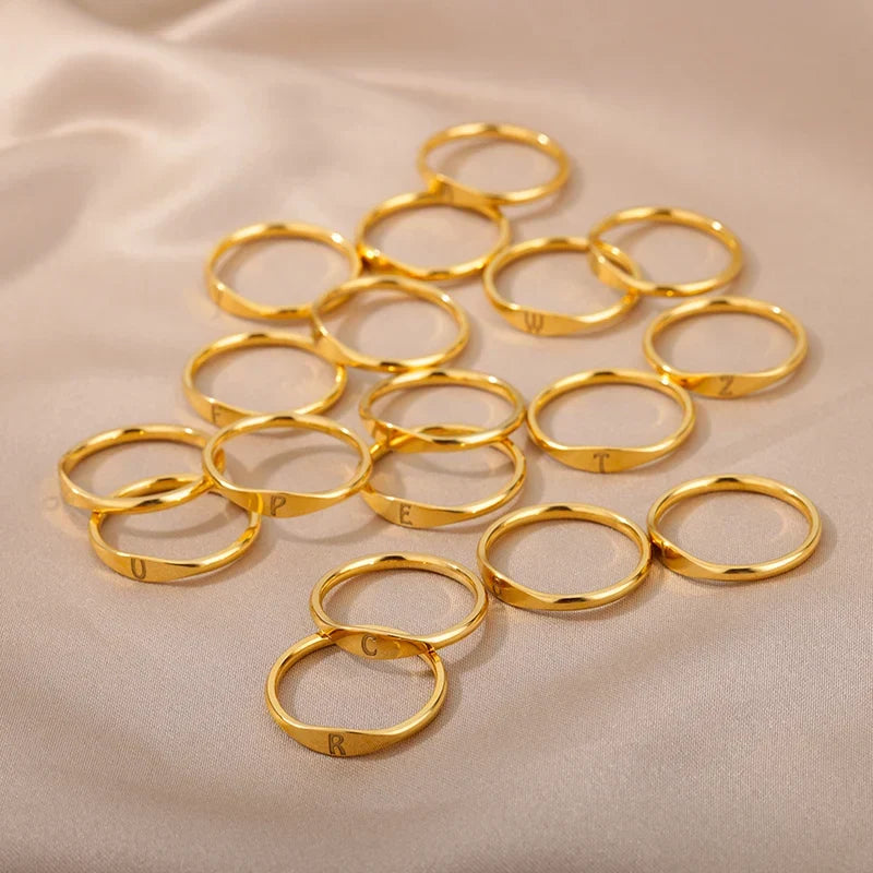 Women's initial ring