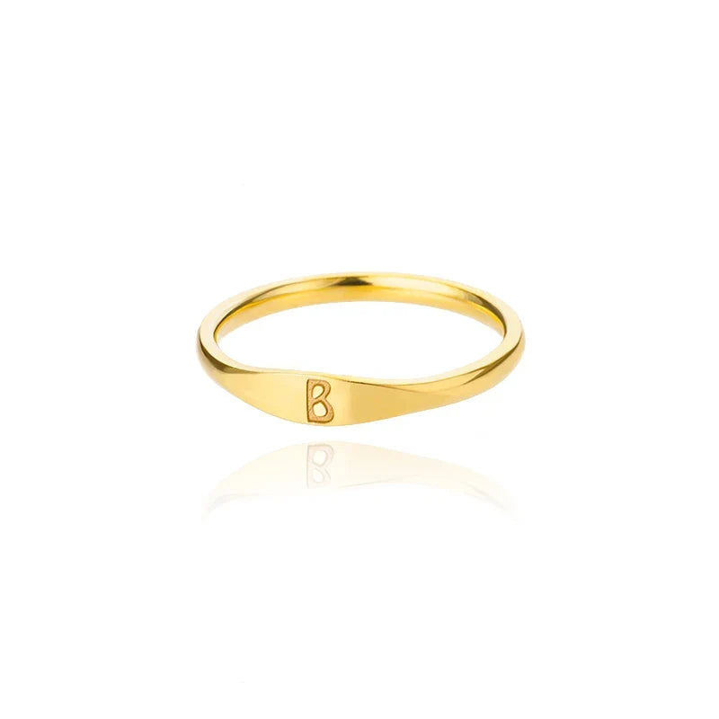 Women's initial ring b