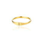 Women's initial ring b