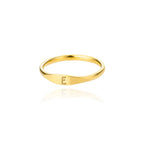 Women's initial ring e