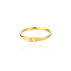 Women's initial ring h