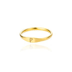 Women's initial ring p