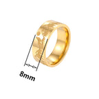 Retro Mountains Lion and Sun ring