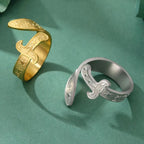 Ring with Ali Zulfiqar sword Arabic symbol gold