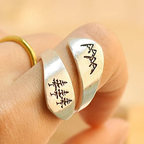 Ring with Pine Trees and Mountains