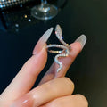 Women's Zircon Snake Ring