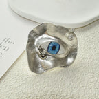 Baroque Style Ring Against the Evil Eye silver
