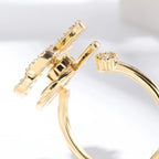 Sunflower Anti-Stress Gold Ring
