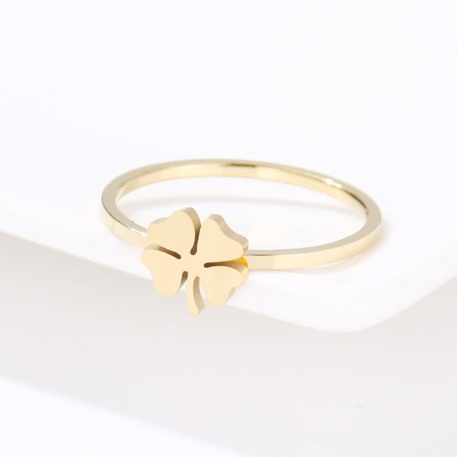4-Leaf Clover Ring gold