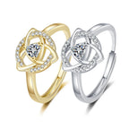 Triquetra Ring Irish Celtic Trinity Knot gold