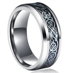 Viking Jarl ring silver and black