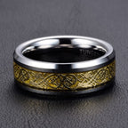Viking Jarl ring silver and gold