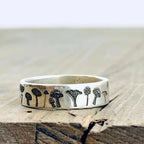 Vintage ring with mushrooms