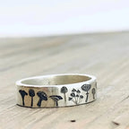 Vintage ring with mushrooms