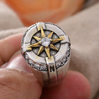 Vintage Compass Rose Ring