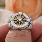 Vintage Compass Rose Ring