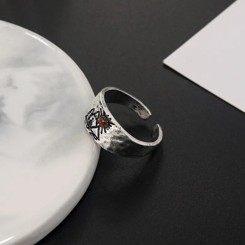 Vintage Ring Mountains and Sun
