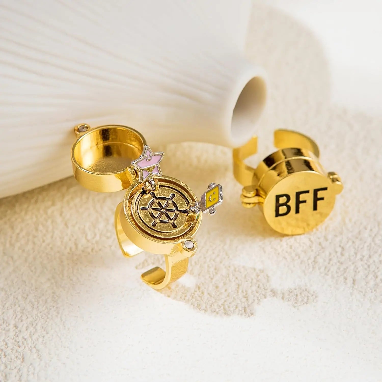 Magnetic and Rotating Rings for Best Friends 2 pieces