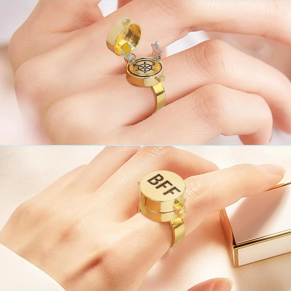 Magnetic and Rotating Rings for Best Friends 2 pieces