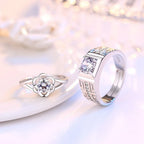 Rings for Couples Flower Ring