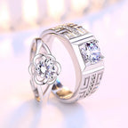 Rings for Couples Flower Ring