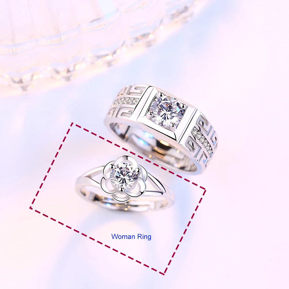 Rings for Couples Flower Ring woman