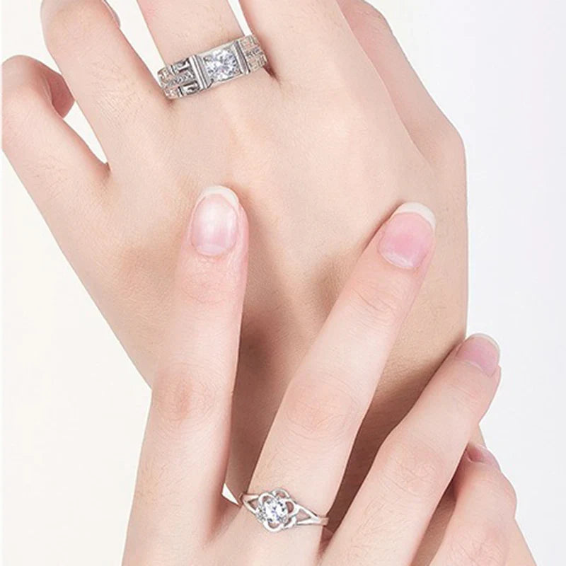 Rings for Couples Flower Ring man