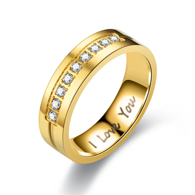 Rings for Couples Love Ring gold with diamonds
