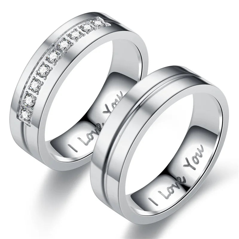 Rings for Couples Love Ring silver