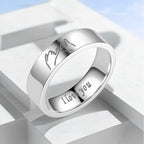 Rings for Couples Love Ring Silver or Black silver silver