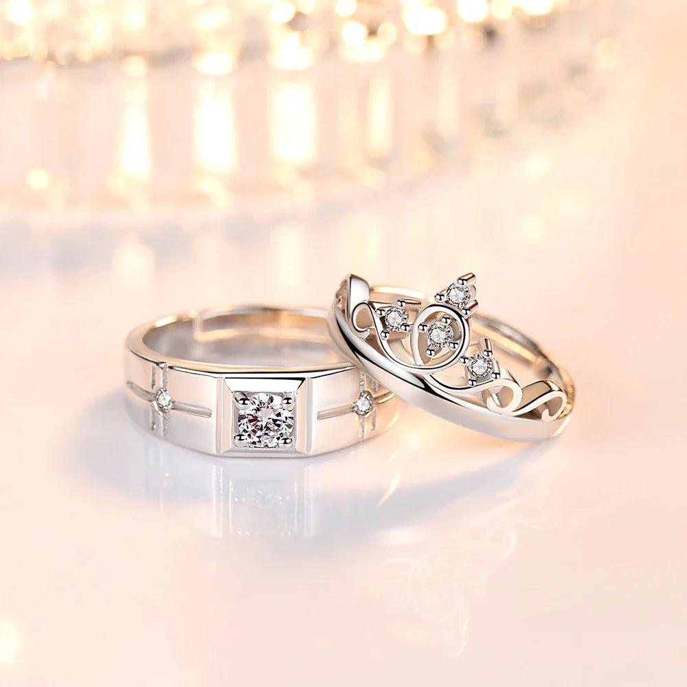 Couples Rings Queen Ring and Zircon