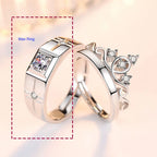 Couples Rings Queen Ring and Zircon Men